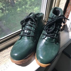 Land's End Green Rubber Rainboots